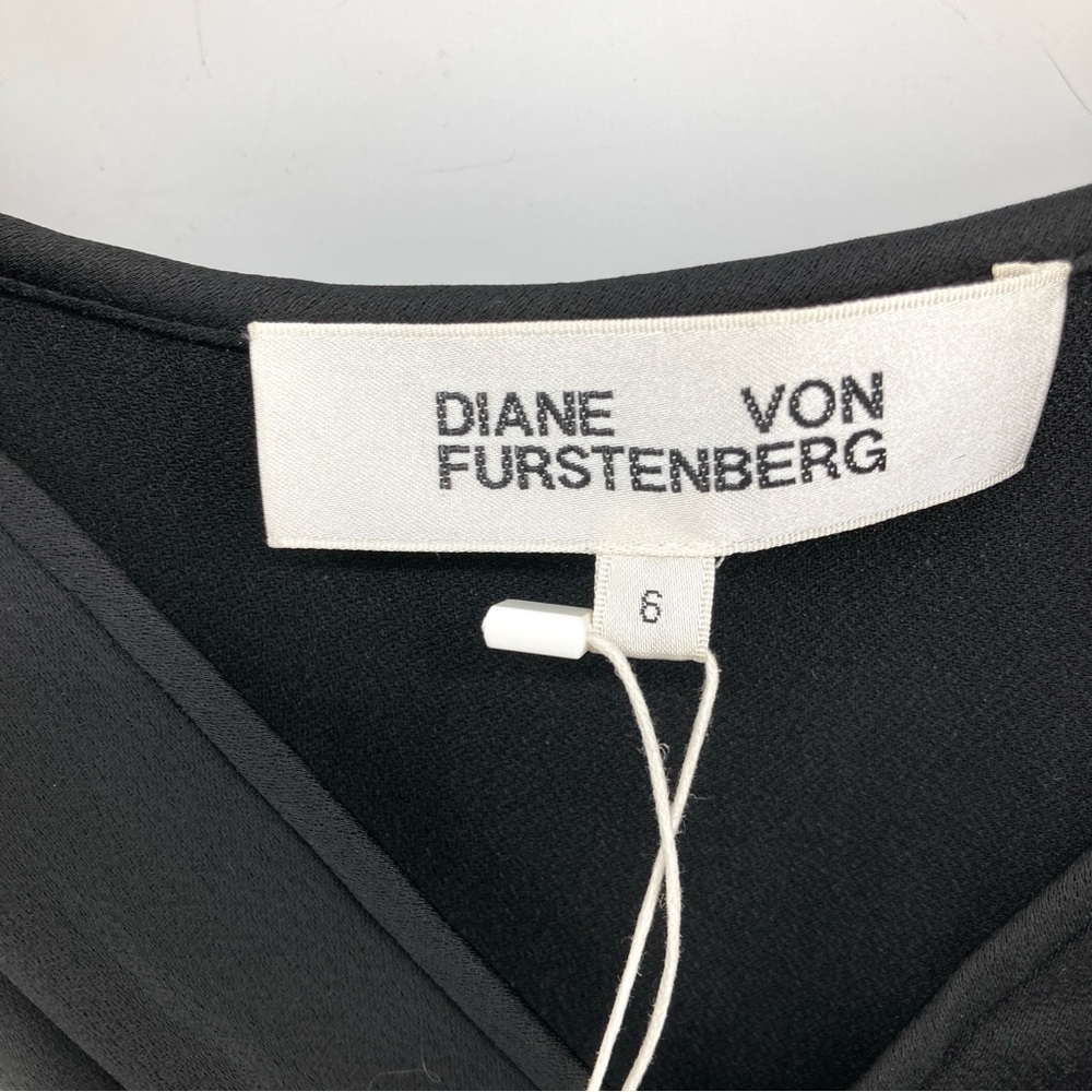 Diane Von Furstenberg Avila Black Wrap Dress - Picture 9 of 16